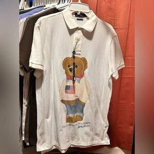 Ralph Lauren White Custom Slim Fit Polo